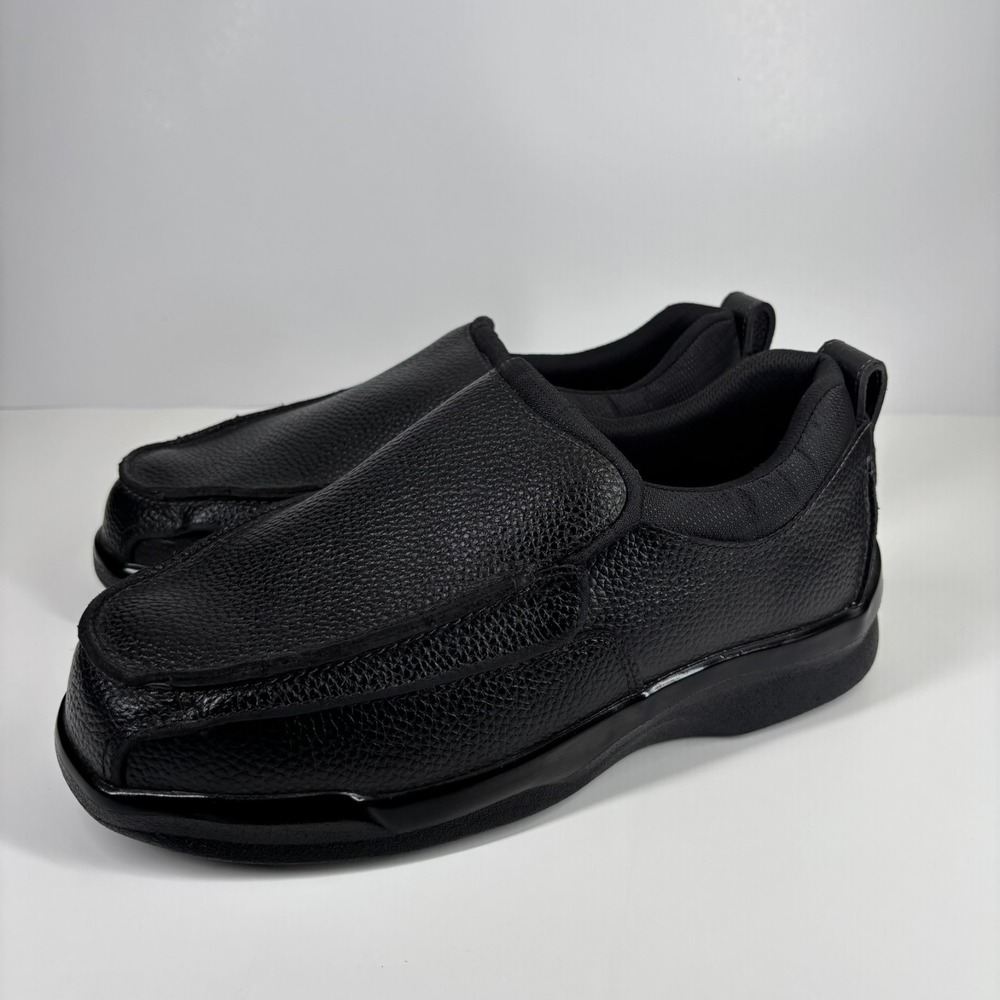 Apex Ambulator Biomechanical Men's 10.5XW Black Classic Moc Diabetic Shoe B5000M